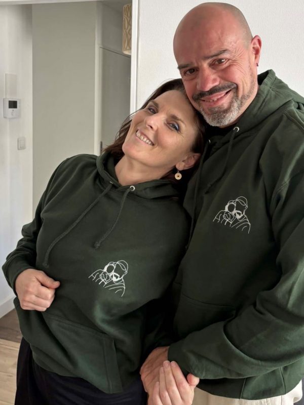 Sweat Brodé Personnalisé Photo