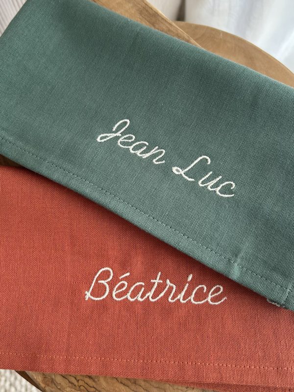 Serviette de table à personnaliser