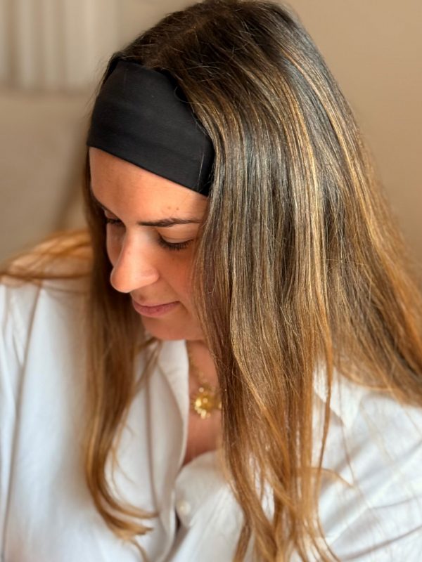 Bandeau Cheveux Uni Noir