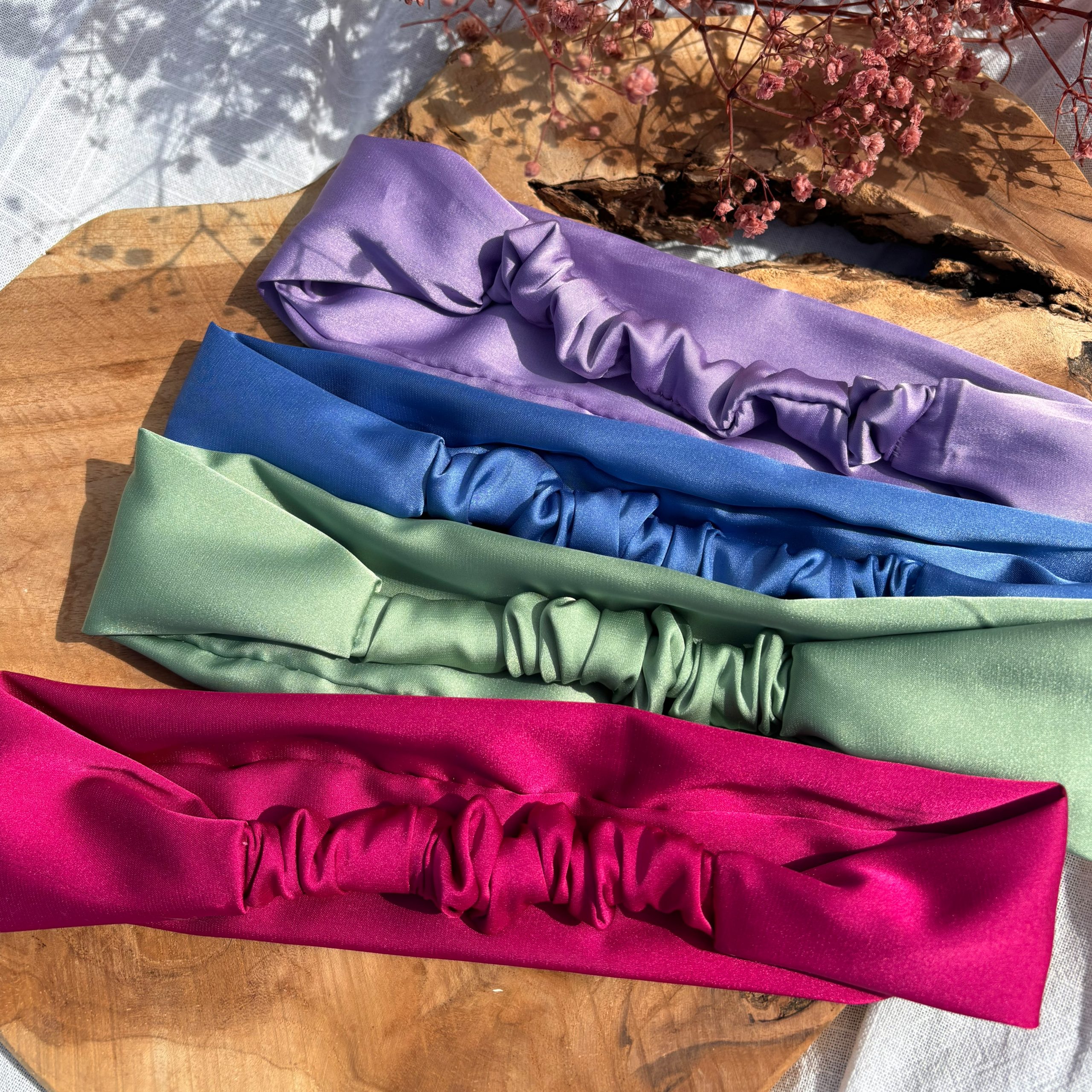 Bandeau cheveux satin de soie