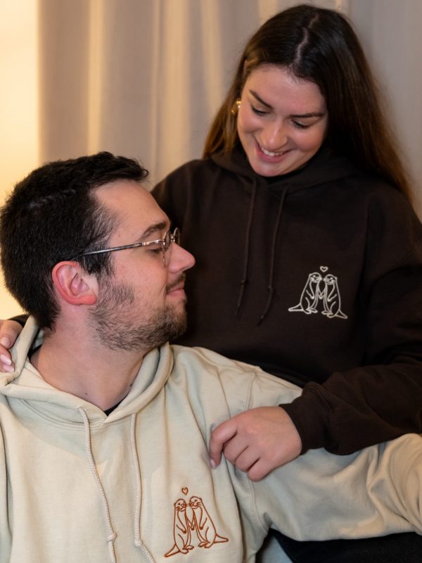 Duo Sweats "Loutres Amoureuses"