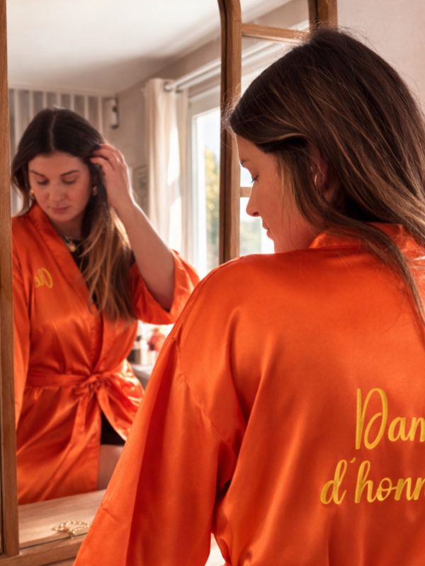 Peignoir de Mariage Personnalisé