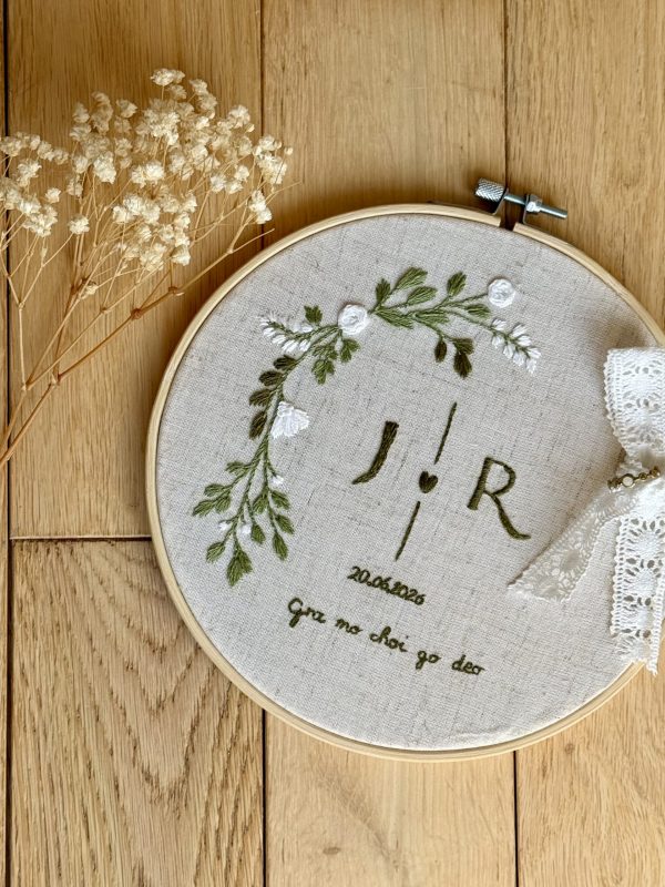 Porte Alliance Brodé Personnalisé