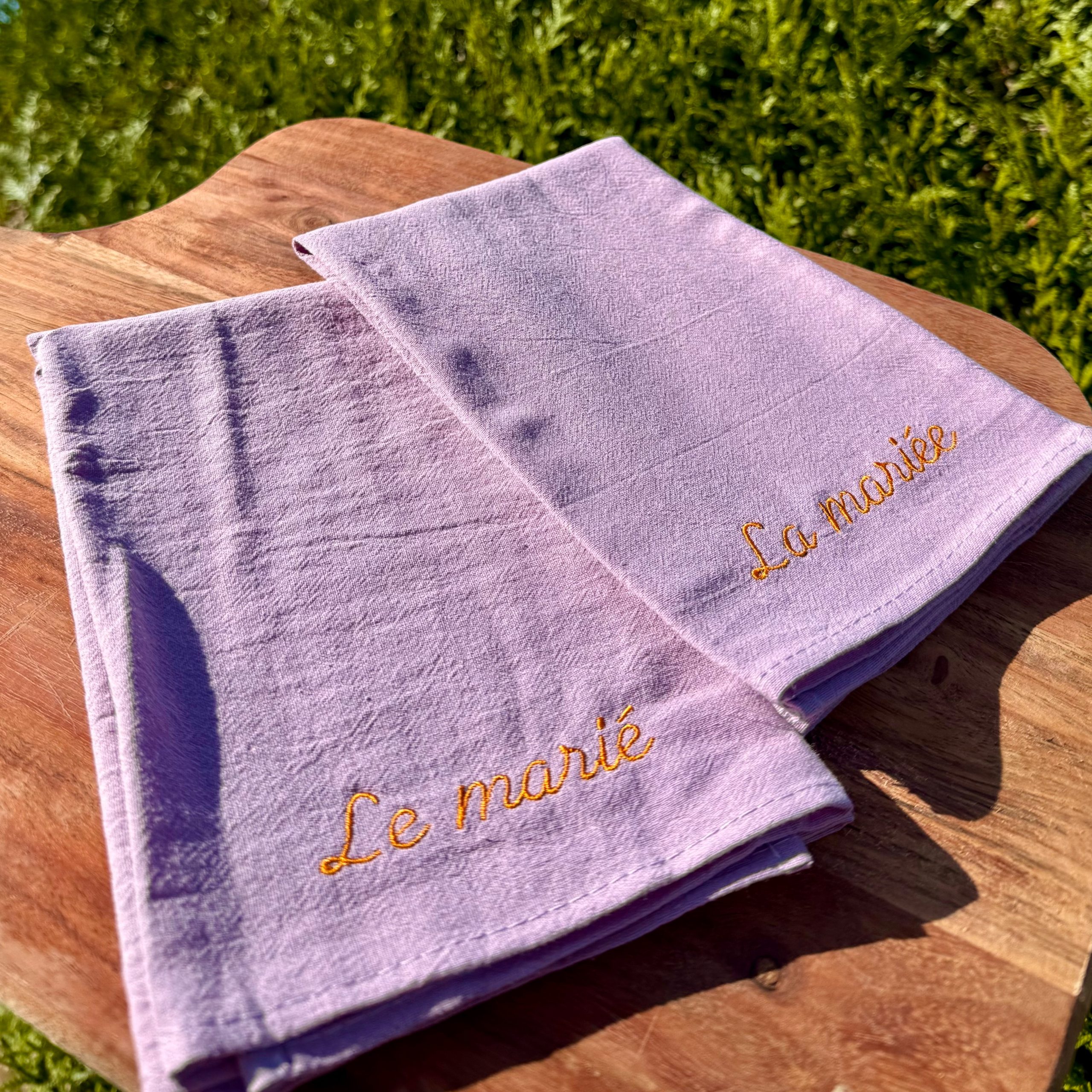 Serviette de Table Personnalisé Mariage - Baptême - Evènement – Image 3