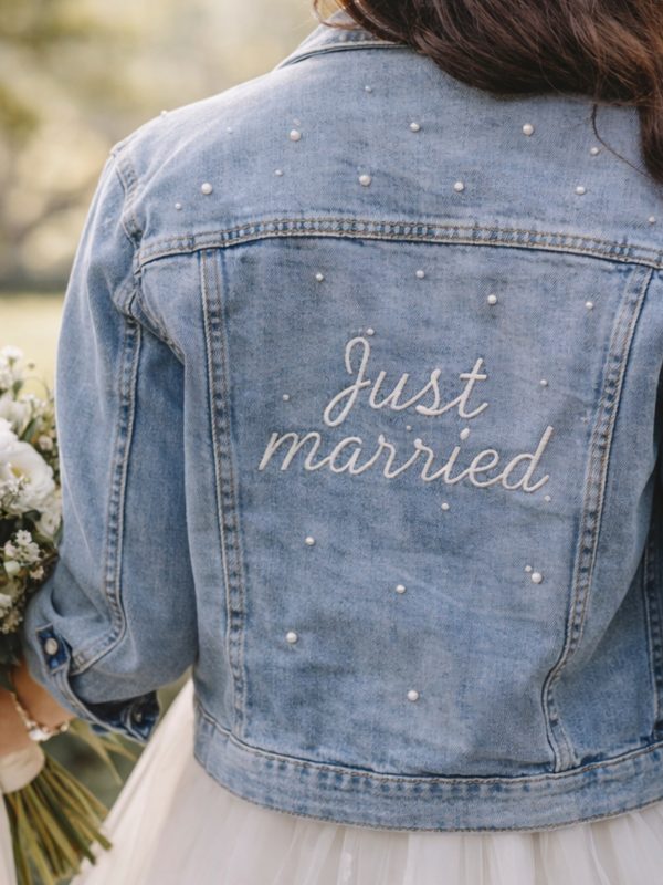 Veste en Jean Mariage