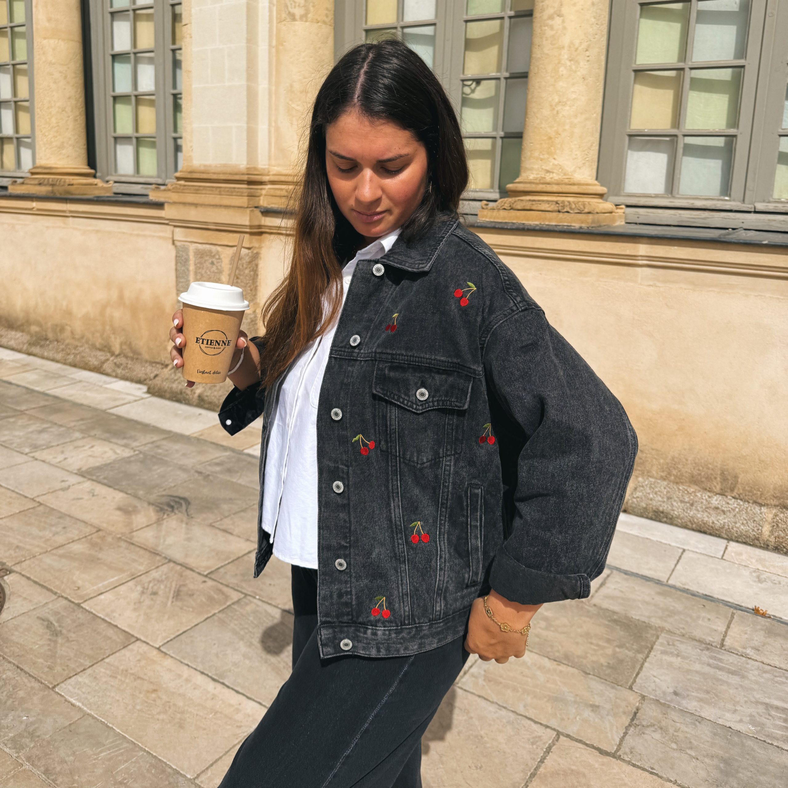 Veste en Jean Brodée – Image 5