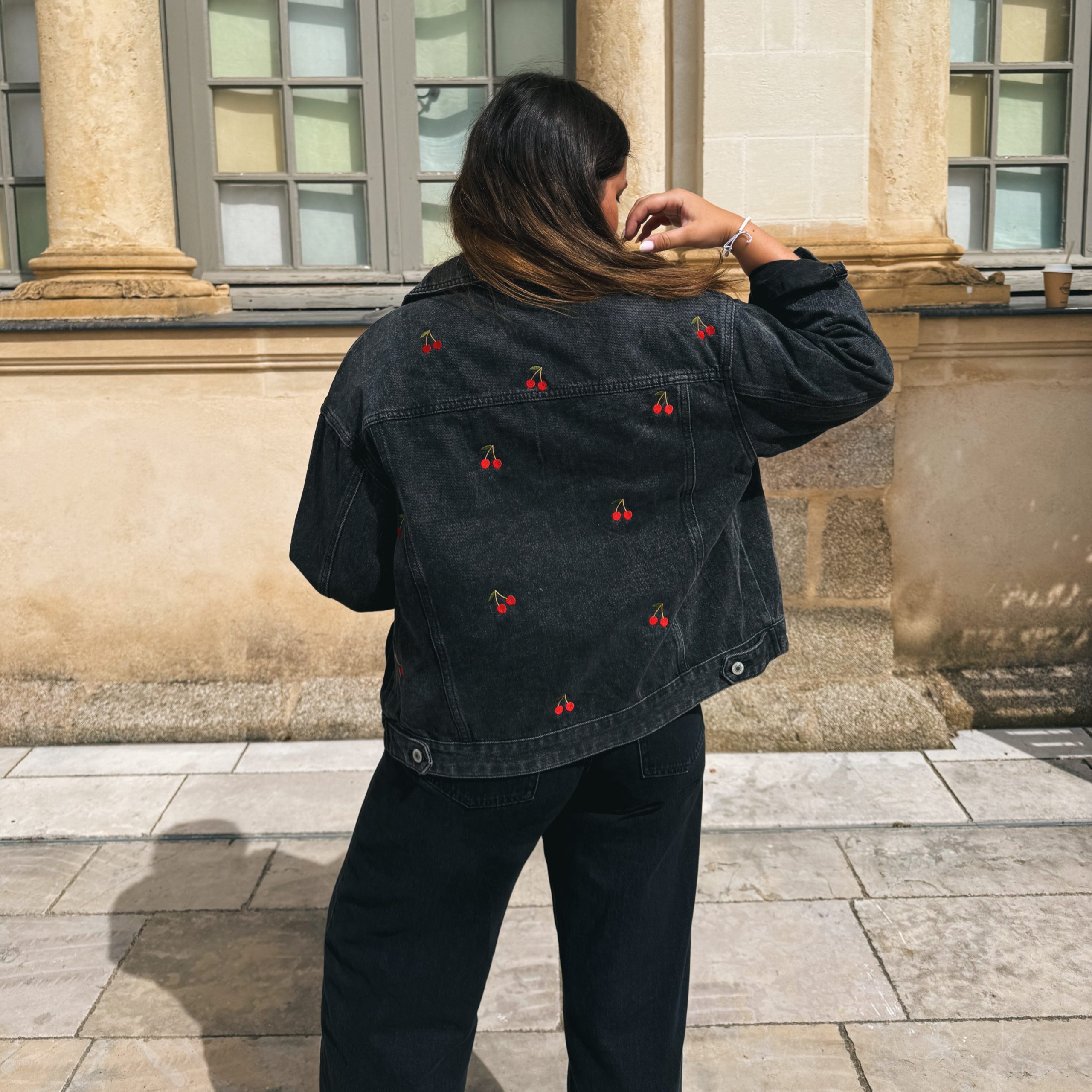 Veste en Jean Brodée – Image 4