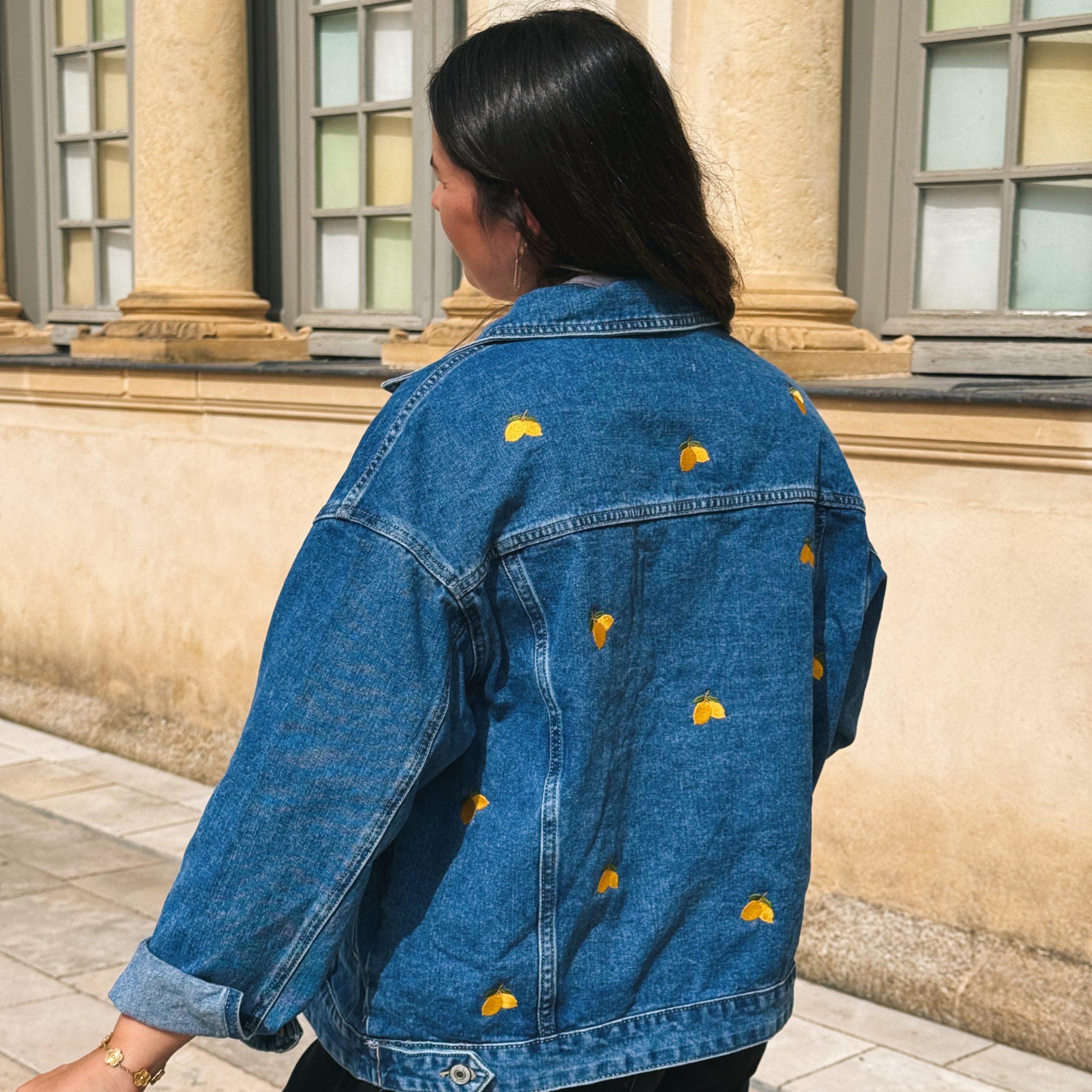 Veste en Jean Brodée – Image 7