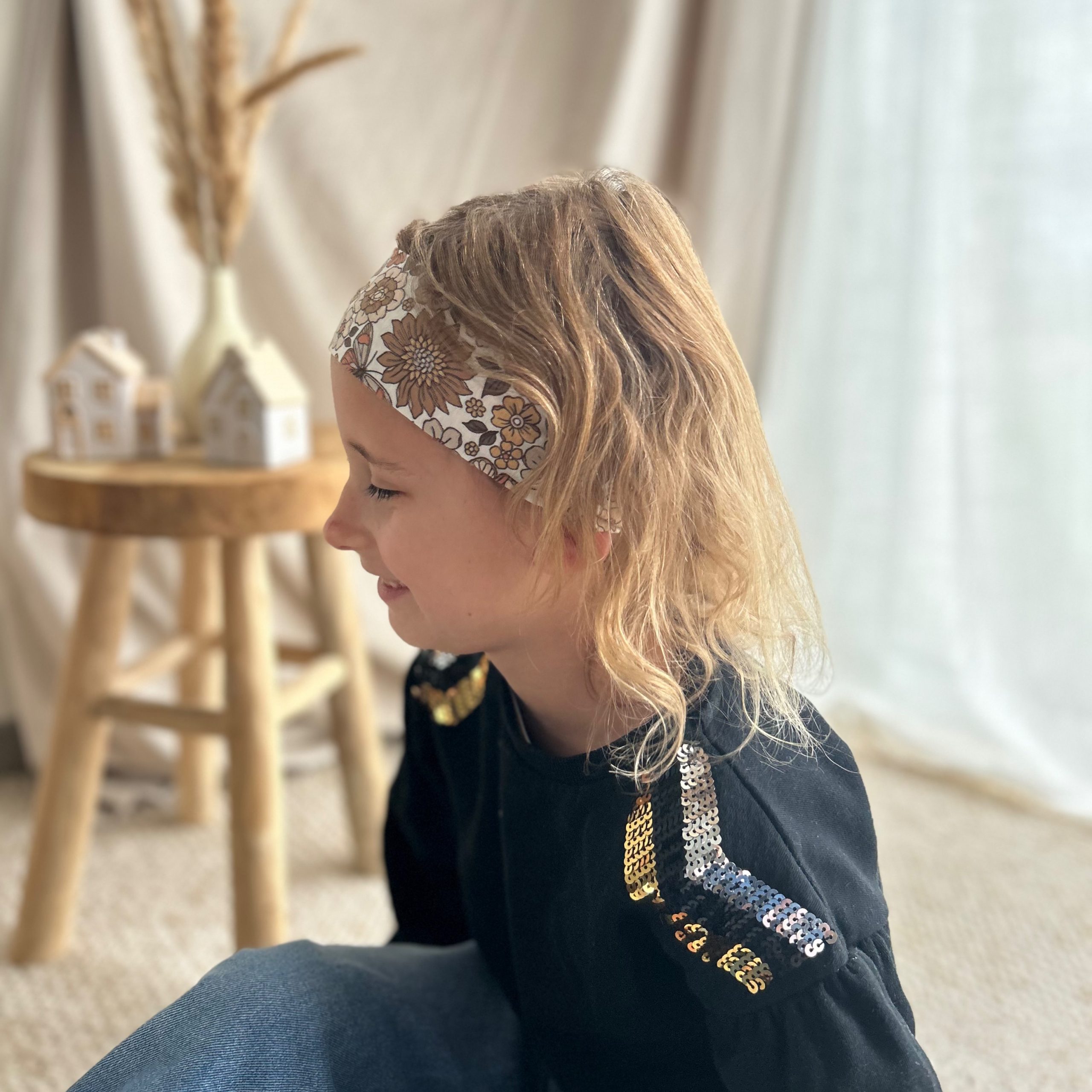 Bandeau cheveux enfant Fleurs d'automne – Image 2