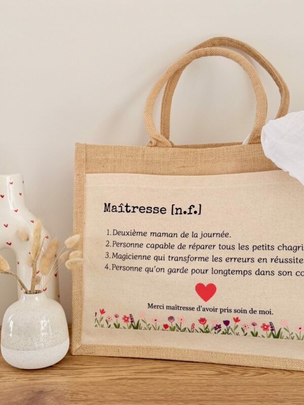 Sac Personnalisé Maîtresse - ATSEM - Nounou
