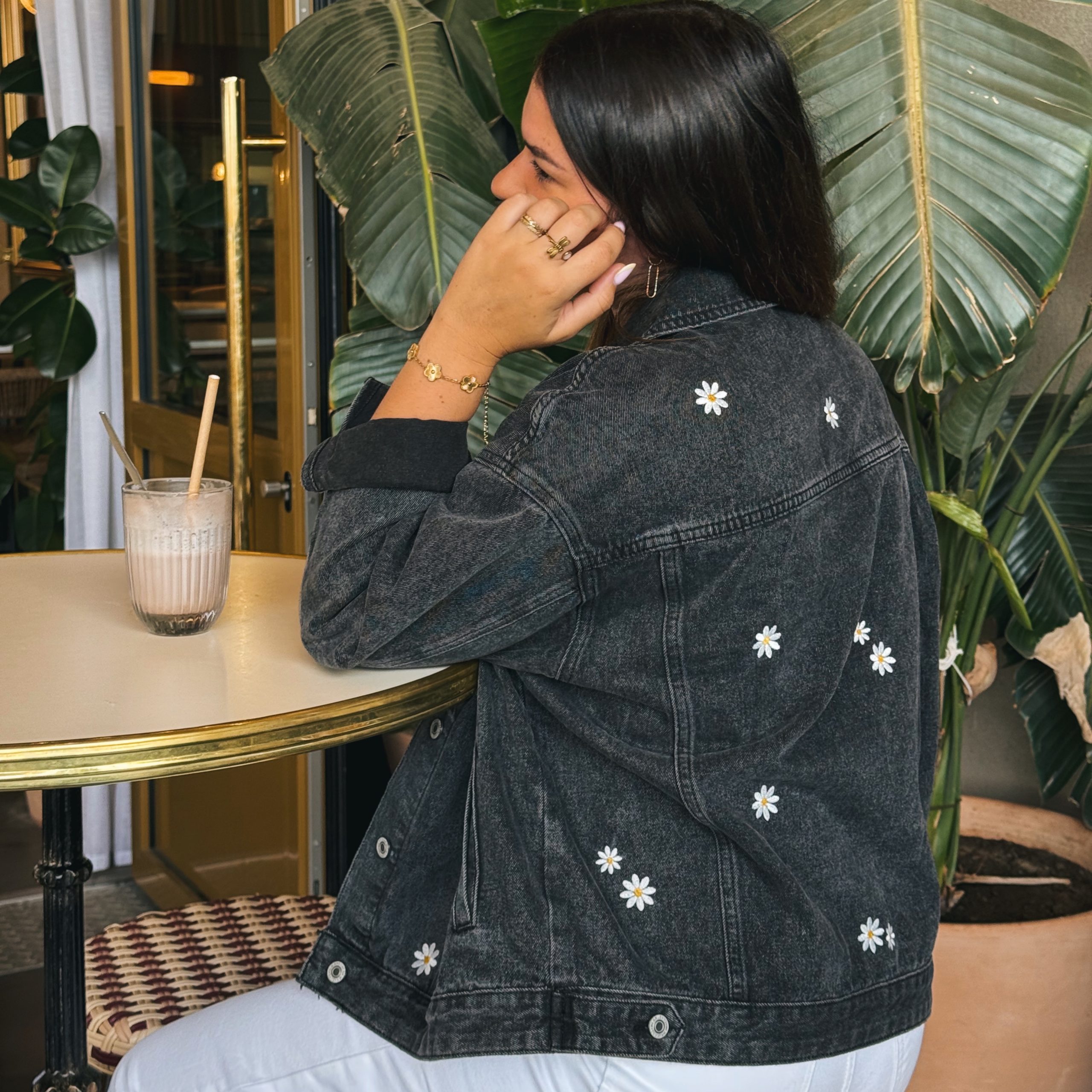 Veste en Jean Brodée – Image 2