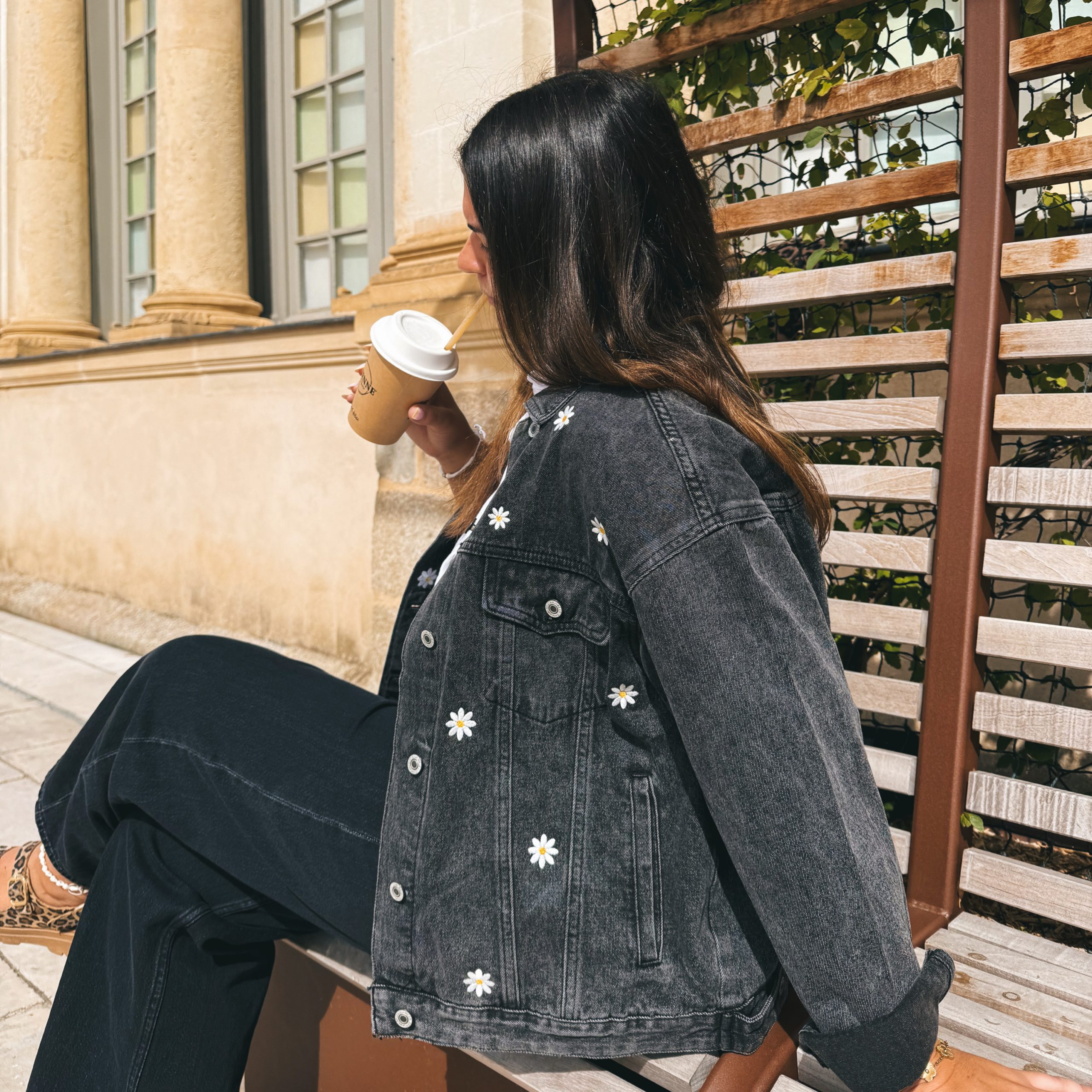 Veste en Jean Brodée – Image 6