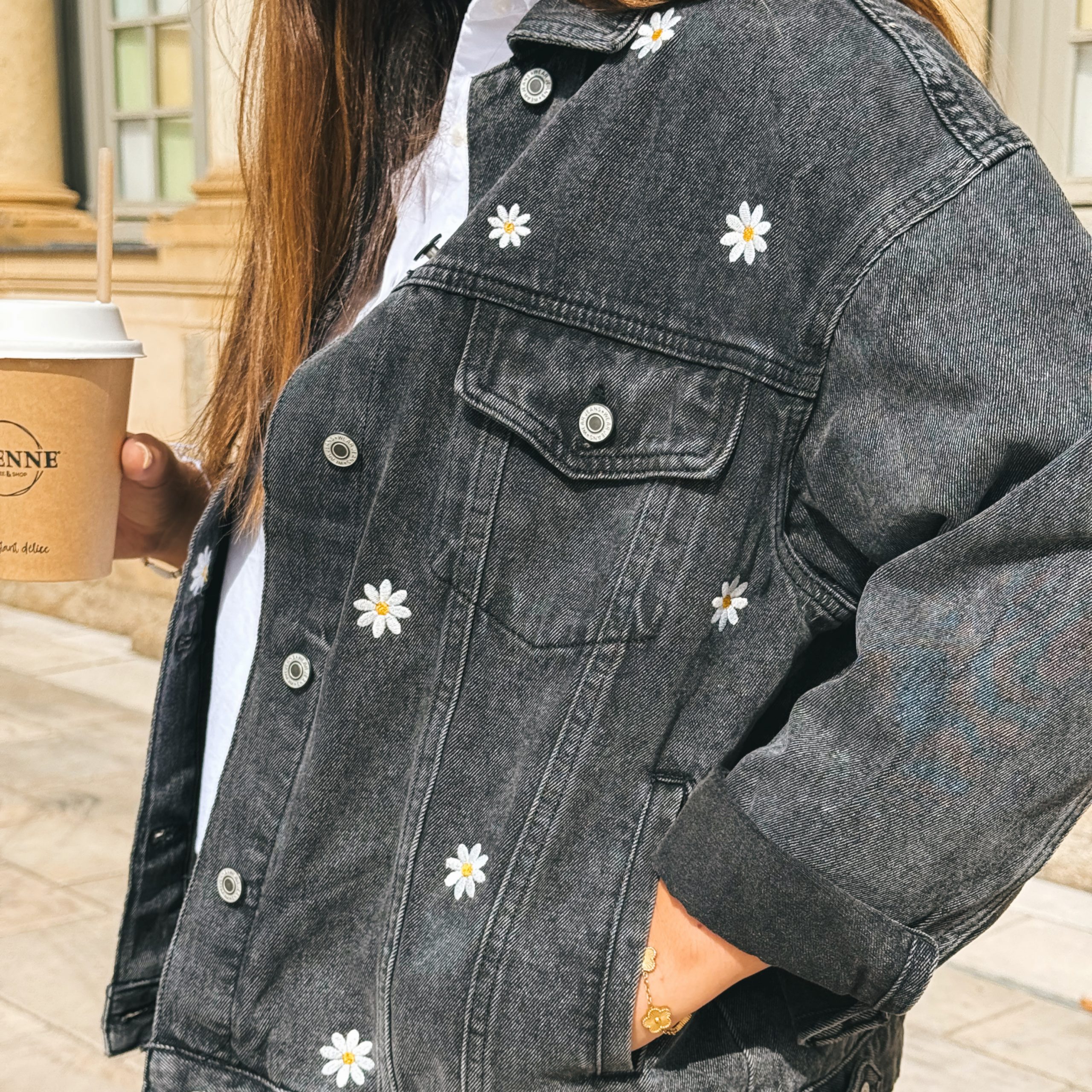 Veste en Jean Brodée – Image 8