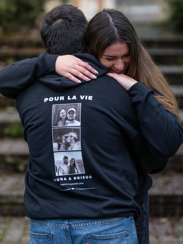 Sweat à Capuche Personnalisé Photo
