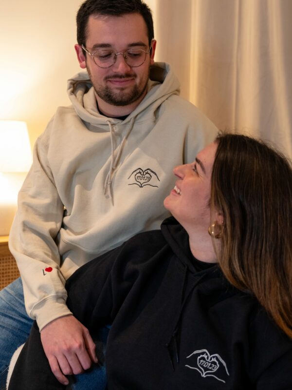 Duo Sweats Couple Personnalisés