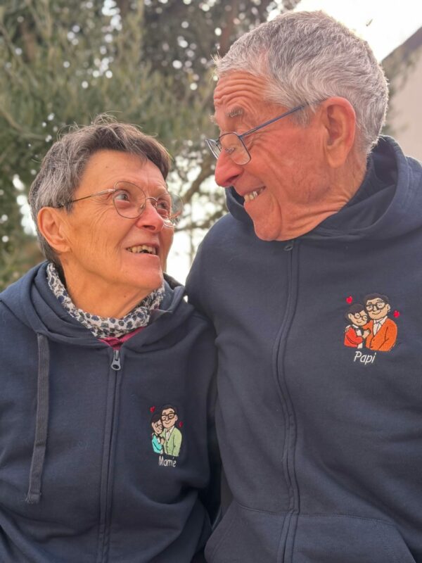Duo Sweats Personnalisés Grands-Parents