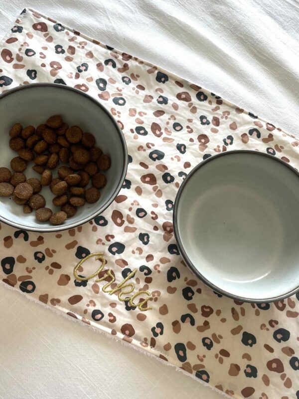 Tapis de gamelle "LEOPARD"