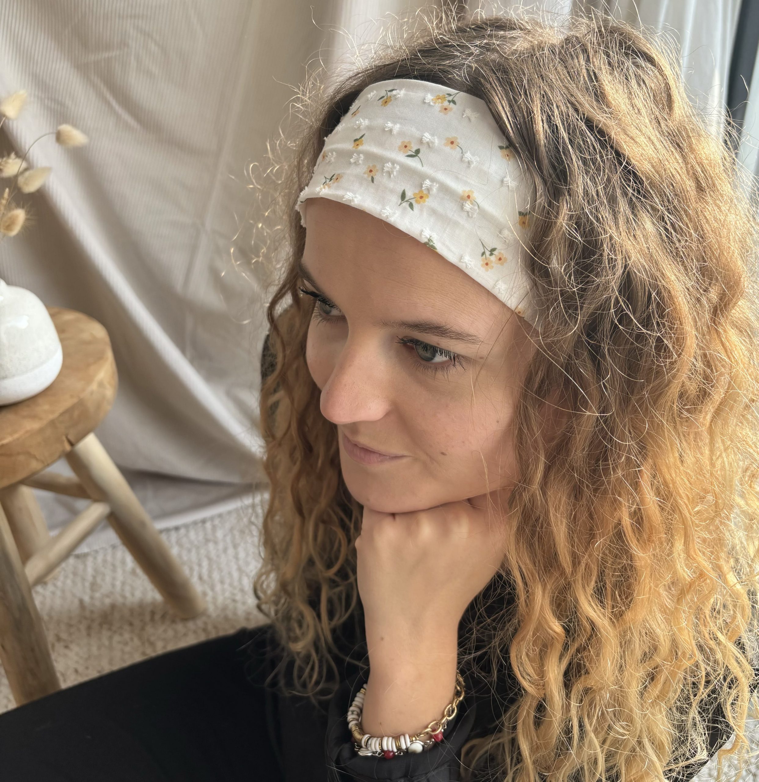 Bandeau Cheveux Bouton d'or