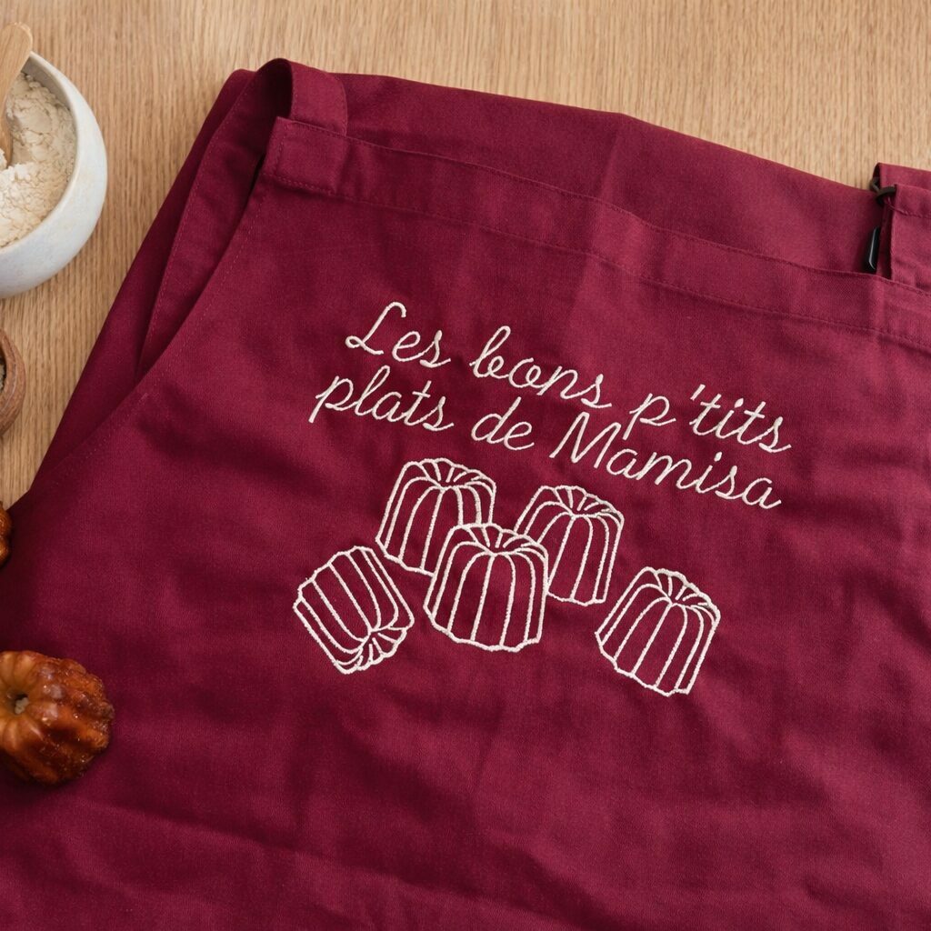 L'atelier Broderie avec Laura - Tablier et veste de cuisine